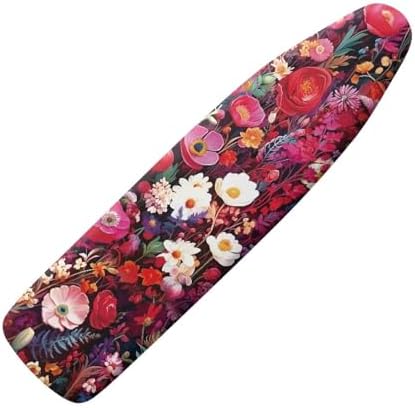 Wild Flower Field Steam Ironing Board Cover, Colorful Daisy Camellia Flowers by Daulesho
