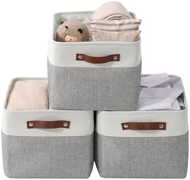 DECOMOMO Storage Bins, Extra Large Fabric Storage Baskets by DECOMOMO