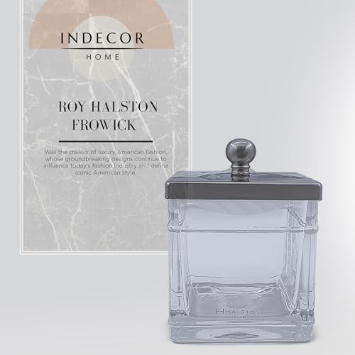 Clear Transparent Hotel Style Apothecary Tempered Glass Canister Jar W/ Matte - Image 4
