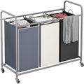 LINZINAR 3 Bags Laundry Hamper Assorted Laundry Basket 135L Laundry Sorter by LINZINAR