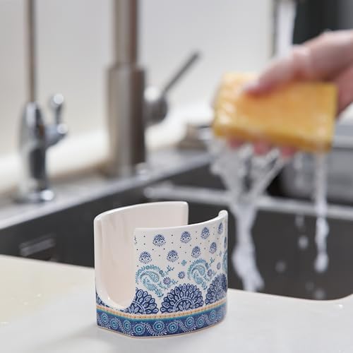 Bico Blue Talavera Ceramic Kitchen Sponge Holder - Image 4