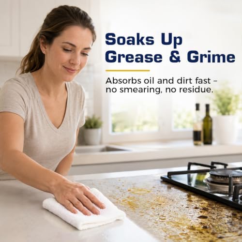 GLIMGLINT Microfiber Cleaning Cloth 100 Pack, Reusable Paper Towels 11 x 9 - Image 3