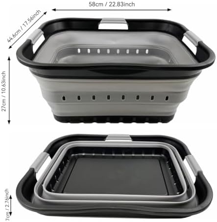 SAMMART 42L Collapsible Plastic Laundry Basket - Image 4