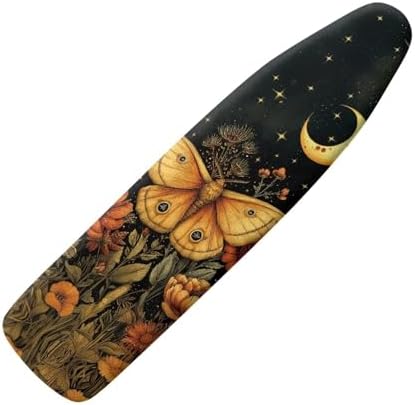 Butterfly Starry Sky Steam Ironing Board Cover, Retro Butterfly Flower Cluster by Daulesho