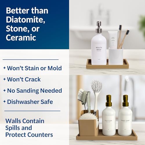 Spacewiser Countertop & Vanity Silicone Tray – 2 PC Set - Image 5