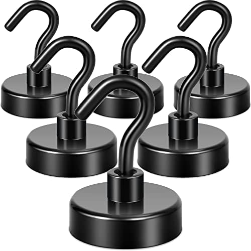 Neosmuk Magnetic Hooks for Cruise Cabins, 85lb+ Heavy Duty, 6 Pack by Neosmuk