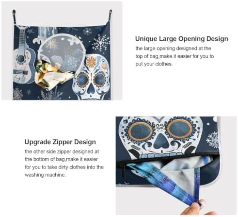 Hanging Laundry Hamper Bag Over the Door Wall Large Dirty Clothes Hamper - Image 4