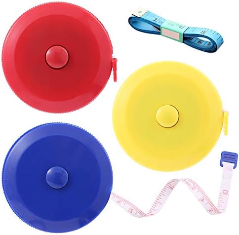Tape Measures Retractable, Fabric Measuring Tape, 60 Inch Small Sewing Tape by BUSHIBU