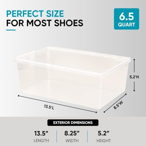 Superio Shoe Box Modern Storage Container 3 Pack - Image 2