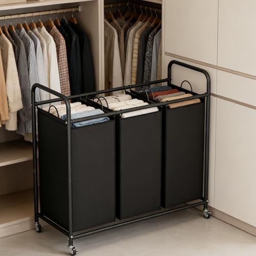 LINZINAR 3 Section Laundry Hamper - Image 3
