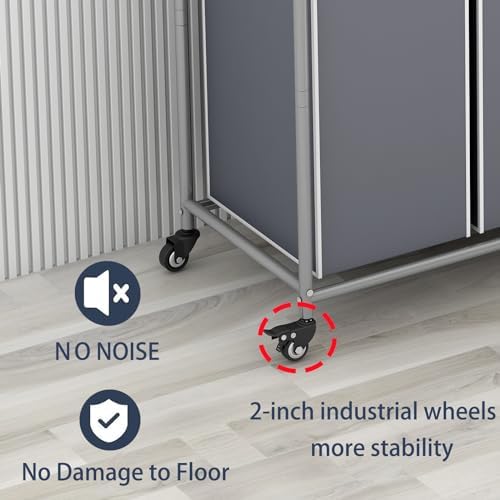 LINZINAR 4 Section Laundry Hamper, 180L Laundry Sorter - Image 6