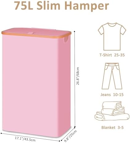Vincona Slim Laundry Basket - Image 3