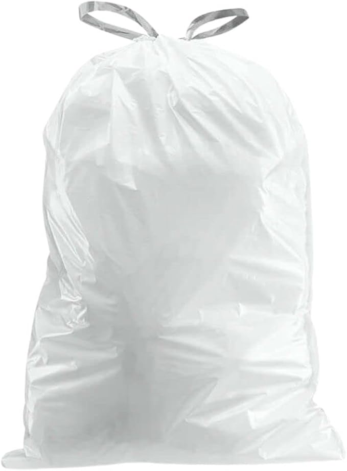 Plasticplace Custom Fit Trash Bags Compatible w Simplehuman Code H Drawstring - Image 3