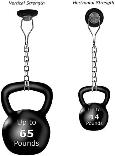 Mavoro Strong Magnetic Hooks for Hanging. Up to 65 lbs. Set of 2 Black Magnet - Image 5