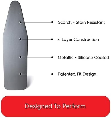 EuroPro Asymmetric Ironing Board Padded Cover Only - Image 6