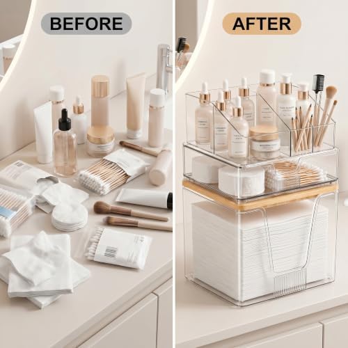 SPOSPO 3-in-1 Disposable Facial Towel Holder & Makeup Organizer - Image 3