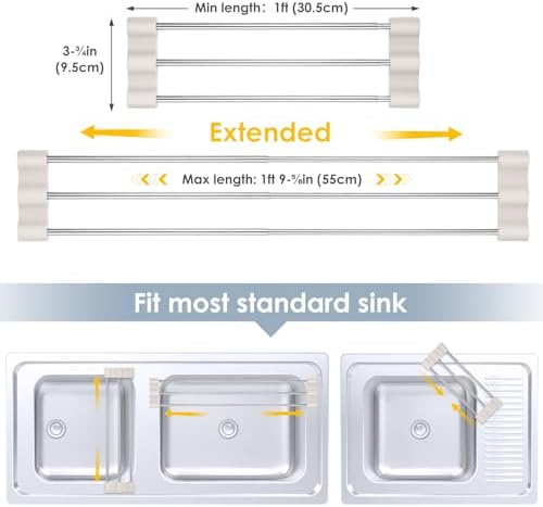 Tomorotec Adjustable Over-The-Sink Kitchen Rack - Image 4