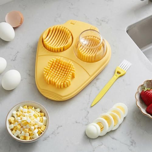 3 In 1 Egg Slicer For Hard Boiled Eggs, 3 Slice Modes Egg Cutter, Dishwasher - Image 6