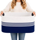 Laundry Hamper with Handles, 72L Rope Laundry Basket by DOFASAYI