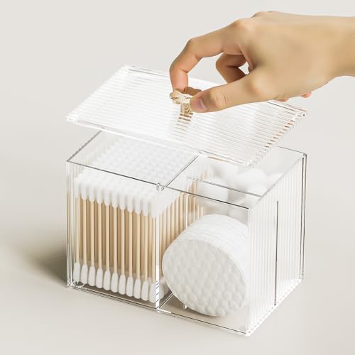 3 Slots Clear Plastic Q Tip Holder - Image 4