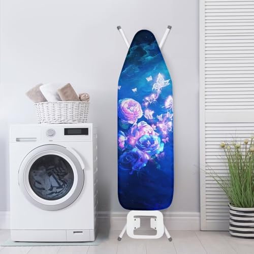 Blue Bling Butterfly Ironing Board Cover - Image 3