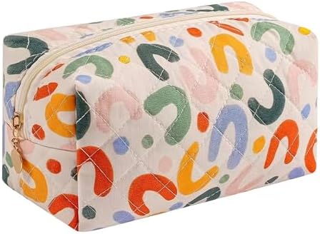 Large Pencil Case, Quilted Cotton Pencil Pouch, Cute Floral Pen Bag by OIMEIJewelry