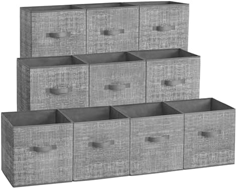 SONGMICS Storage Cubes, 11-Inch Foldable Closet Organizers by Unknown