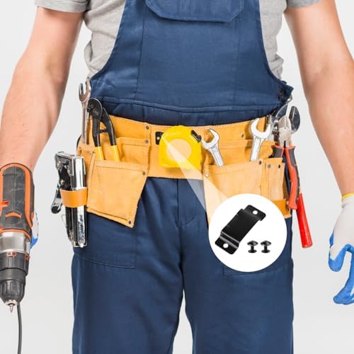 6 Pcs Tape Measure Holder Clip Measuring Tape Holder Metal Measuring Tape Belt - Image 4