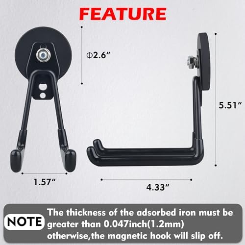 MUTUACTOR Magnetic Hooks Heavy Duty, Anti-Scratch Magnet - Image 2