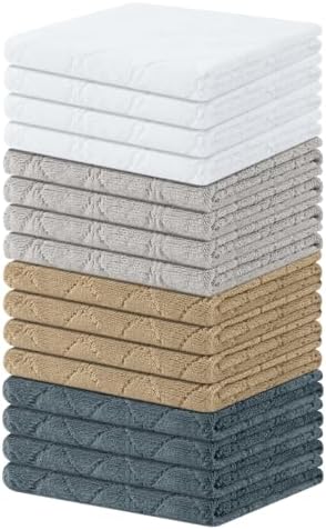 Homaxy Super Soft Absorbent 16 Pack Coral Velvet Dish Cloths by Homaxy