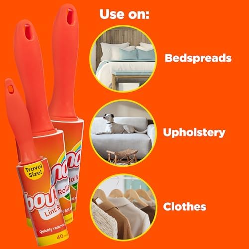 Bounce Lint Rollers to-Go, Quickly Removes Lint and Debris, 240 Pre-Cut Sheets - Image 4