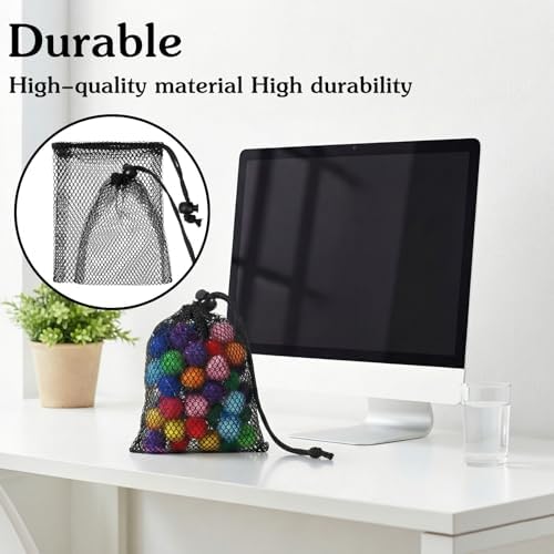 Nogeqi 10pcs Small Mesh Bags Drawstring, 7.8" X 5.9"Mini Nylon Net Bag - Image 5