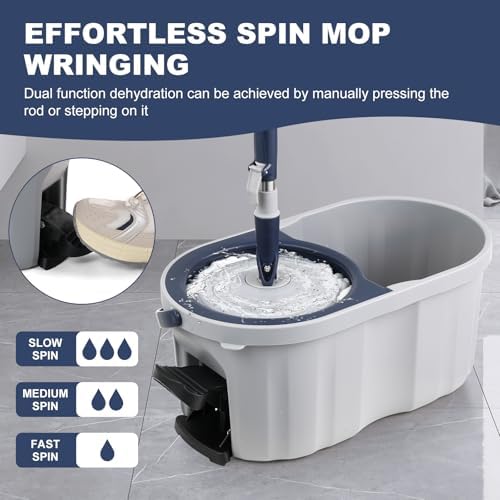 Spin Mop and Bucket System with180-Degree Rotating Head - Image 5