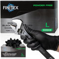 FINITEX Disposable Nitrile Diamond Texture Black 8mil Mechanic Gloves by FINITEX