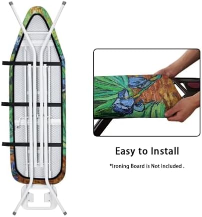 DISNIMO Irise Van Gogh Ironing Board Cover and Pad Standard Size Elastic Edge - Image 5
