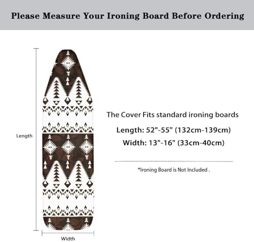 GLENLCWE South Native Folk Antique Print Ironing Board Cover Scorch Resistant - Image 5