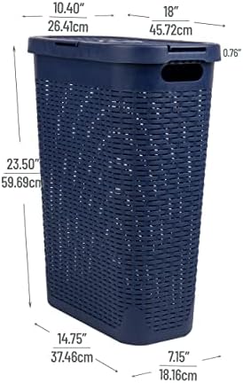 Mind Reader Slim Laundry Hamper - Image 3