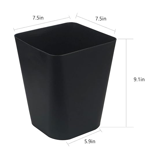 1.6 Gallon Small Trash Can Bathroom Wastebasket Garbage Can - Image 2