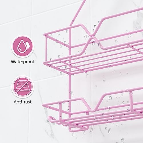 TreeLen Pink Shower Caddy Over Shower Head, Gift - Image 4