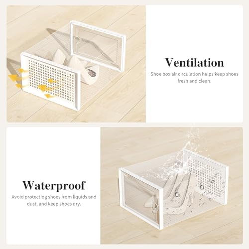 Kuject X-Large Shoe Storage Boxes 12 Pack - Image 6