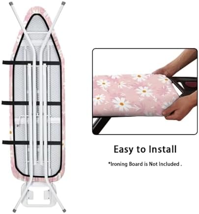 Petal Pink Ironing Covers with Thick Padding and Elasticized Edge Ironing Board - Image 5
