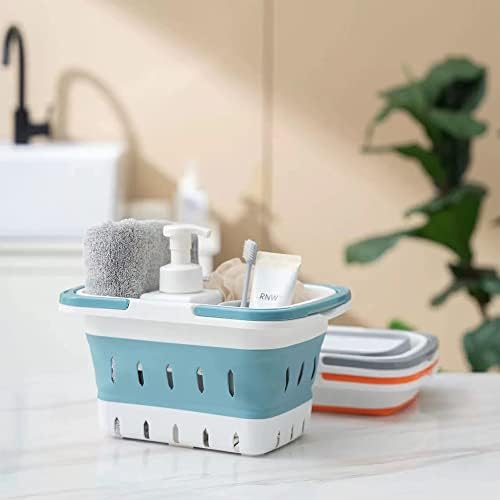 Portable Shower Caddy Tote, Plastic Storage Collapsible Caddy Basket - Image 3