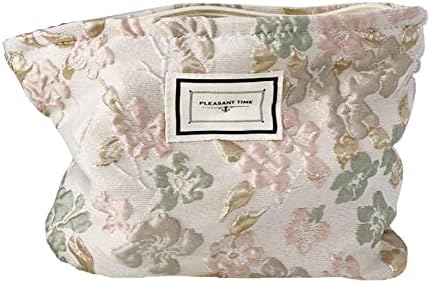 Floral Makeup Bags for Women, Zipper Cosmetic Pouch Large Purse by SxoSyo