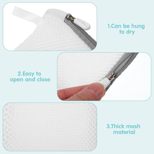 5 Pcs Small Mesh Laundry Bag Mini Lingerie Bags 5.5 x 4.7 Inch - Image 4