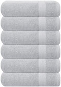 GLAMBURG Ultra Soft 6-Piece Hand Towel Set 16x28-100% Ringspun Cotton by GLAMBURG
