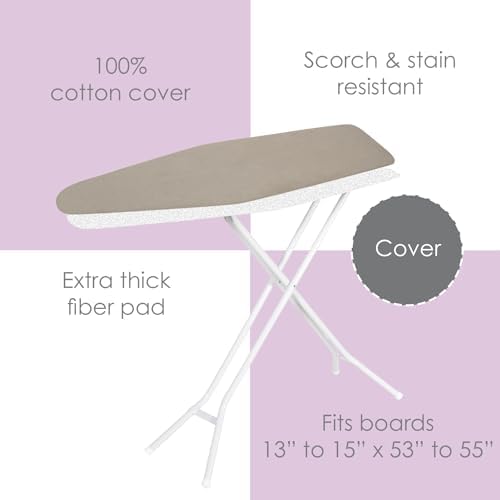 Ironing Board Cover and Pad, 100% Cotton - Image 4