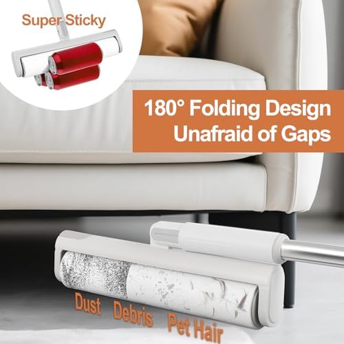 50" Large Lint Roller for Floor, 9.45'' Extendable Lint Roller - Image 7