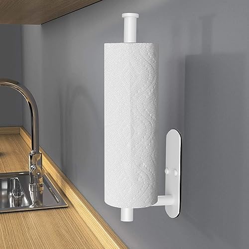 VAEHOLD Self Adhesive Paper Towel Holder Under Cabinet Mount, Wall Mounted - Image 6
