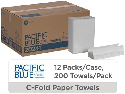 Pacific Blue Select® C-Fold Paper Towels by GP PRO, 10.1” x 12.7”, 200 Towels - Image 2
