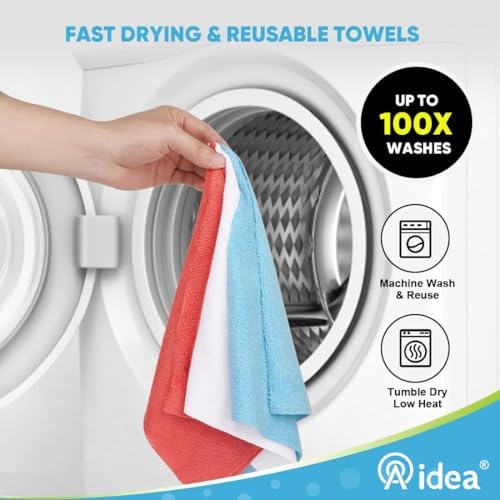 AIDEA Microfiber Cleaning Cloth 165 Sheets 3 Roll - Image 6